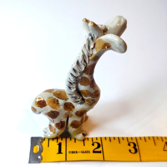 Set of 2 Handmade Clay Giraffe's Nursery Collector - Picture 3 of 13